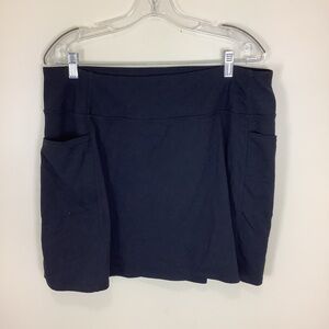 Skechers Los Angeles Women's Black Tennis Golf Pickleball Skort XXL